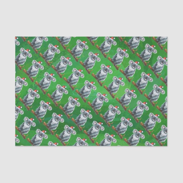 Koala Bear Christmas Tissue Paper (Front)
