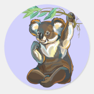 koala bear classic round sticker