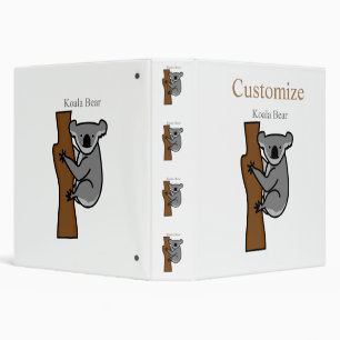 Koala Bear Climbing Tree Thunder_Cove Binder