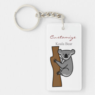 Koala Bear Climbing Tree Thunder_Cove Keychain