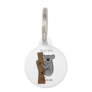 Koala Bear Climbing Tree Thunder_Cove Pet Tag