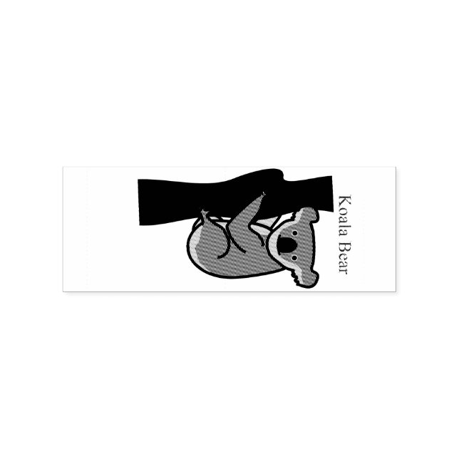 Koala Bear Climbing Tree Thunder_Cove Rubber Stamp (Imprint)