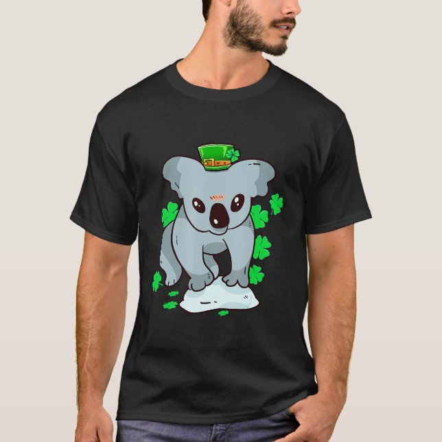 Koala Bear Clothing Leprechaun Shamrock St Patrick T-Shirt (Front)