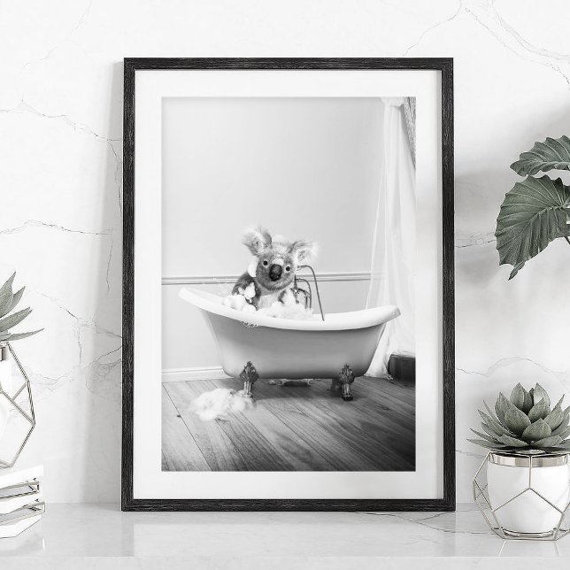 Koala Bear dans la baignoire Poster (Créateur téléchargé)