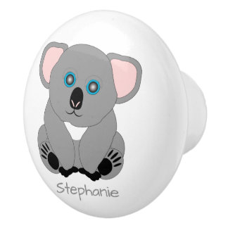 Koala Bear Design Personalised Ceramic Knob
