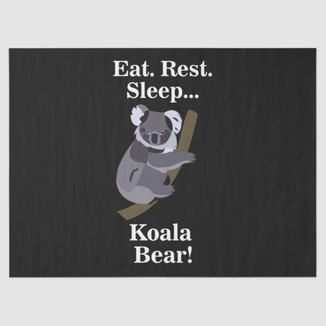 Koala Bear Funny Tissue Paper (Front)