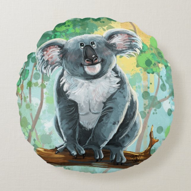 Koala Bear Gifts & Accessories Round Pillow (Front)