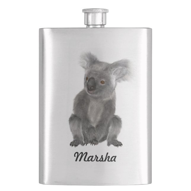Koala Bear Hip Flask (Front)