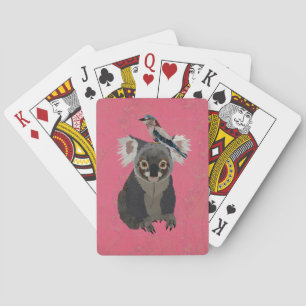 KOALA BEAR & LILLAC BIRD PLAYING CARDS