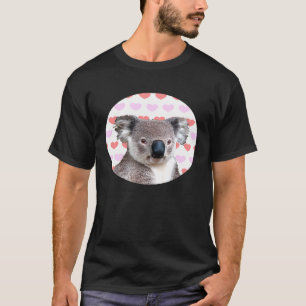 Koala Bear Love Hearts Pink Red Animal T-Shirt