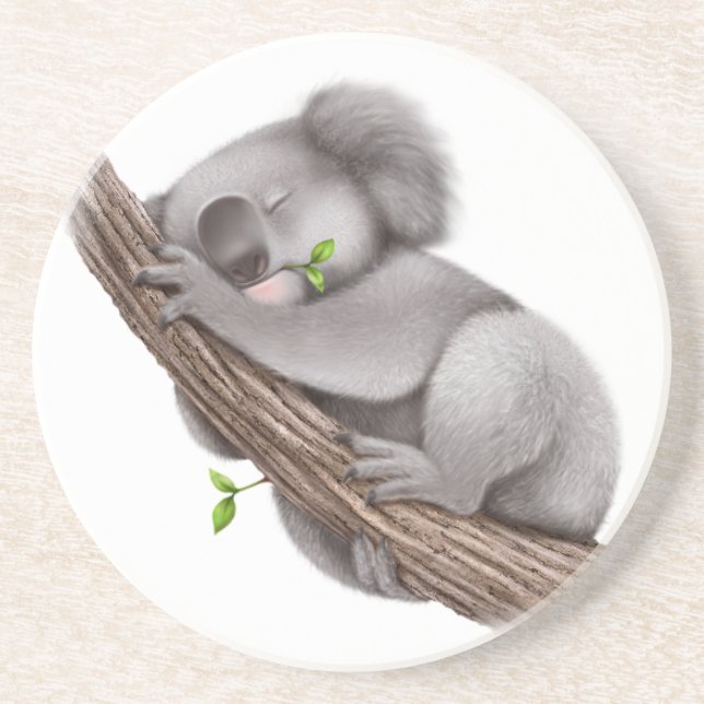 Koala Bear sleeping  Coaster (Front)