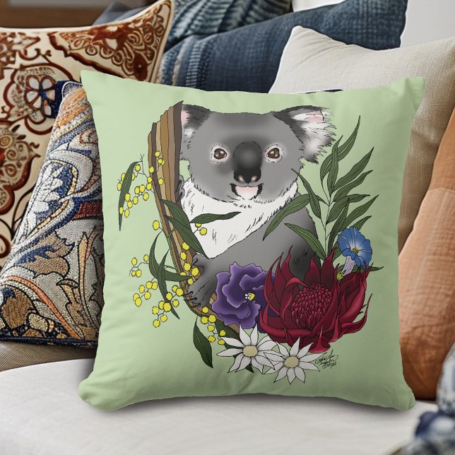 Koala Bear Throw Pillow (Creator Uploaded)