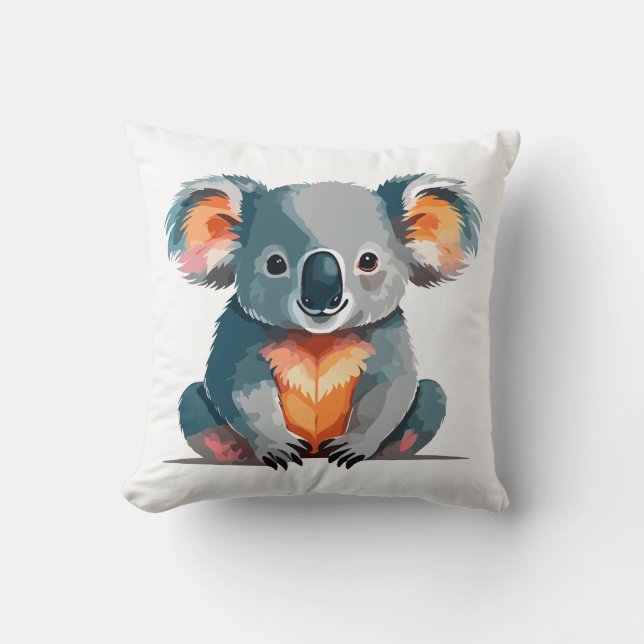 Koala bear throw pillow (Front)