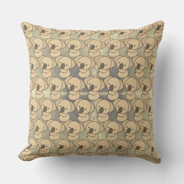 Koala Bear Throw Pillow (Front)