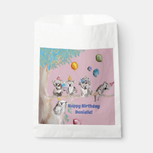 Koala Bears Birthday Party Animal Girls Pink Favour Bag