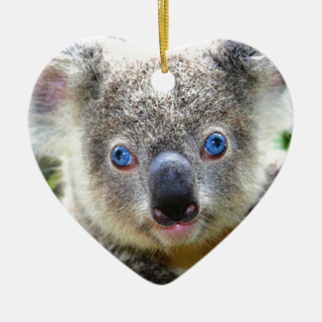 Koala Bears Ceramic Ornament (Front)