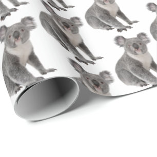 Koala Bears on White   Wrapping Paper