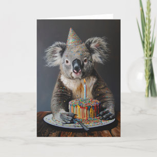 Koala Birthday Bash Greeting Card