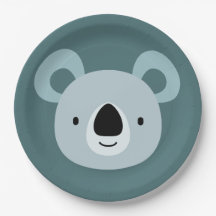 Koala Birthday Kids Room Wall Art Paper Plates