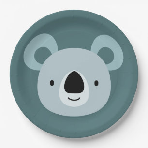 Koala Birthday Kids Room Wall Art Paper Plates