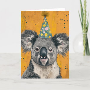 Koala Birthday Party Greeting Card