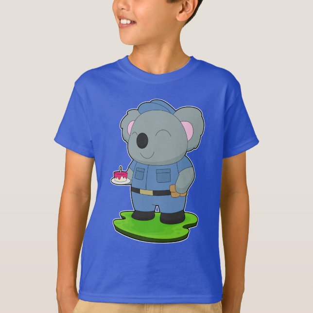 Koala Birthday Police T-Shirt (Front)