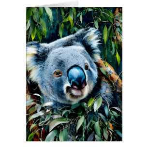 Koala Blank Inside Greeting Card