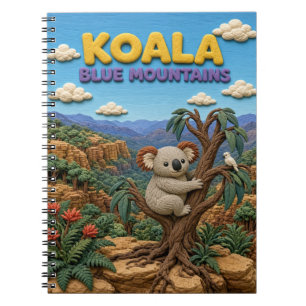 Koala Blue Mountains Modern KlayKoo Notebook