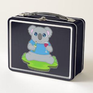 Koala Bottle Red wine Metal Lunch Box