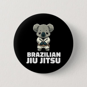 Koala Brazilian Jiu Jitsu and Grappling 2 Inch Round Button