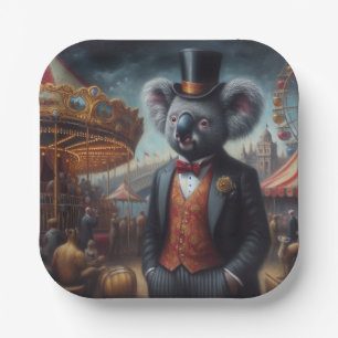 Koala Carnival Paper Plate