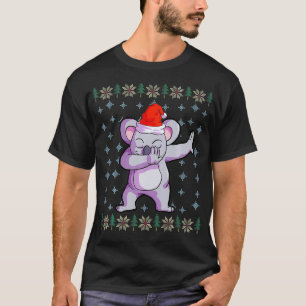 Koala Christmas Boys Santa Hat Koala Lover Gift T-Shirt