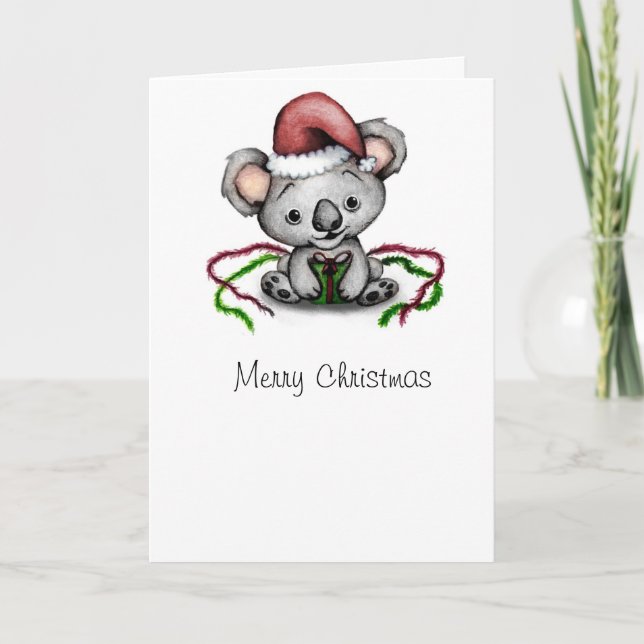 Koala Christmas Card (Front)