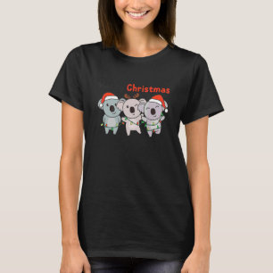Koala Christmas Christmas Tree Animals Cute Koala T-Shirt