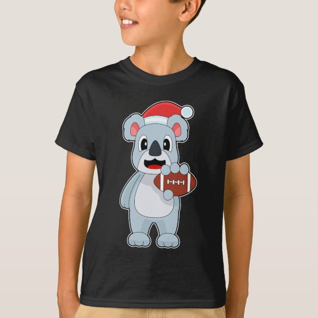 Koala Christmas Football T-Shirt (Front)