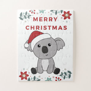 Koala Christmas Snow Winter Animals Koalas Jigsaw Puzzle