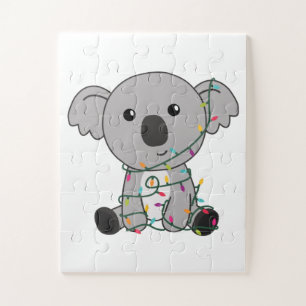 Koala Christmas Snow Winter Animals Koalas Jigsaw Puzzle