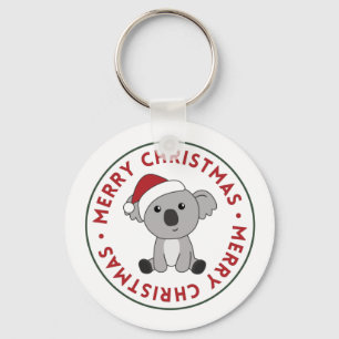 Koala Christmas Snow Winter Animals Koalas Keychai Keychain