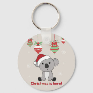 Koala Christmas Snow Winter Animals Koalas Keychai Keychain