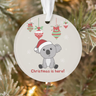 Koala Christmas Snow Winter Animals Koalas Ornamen Ornament