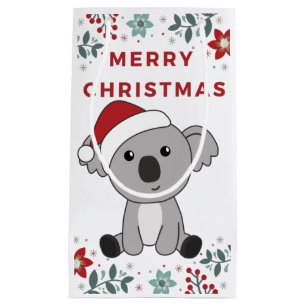 Koala Christmas Snow Winter Animals Koalas Small G Small Gift Bag