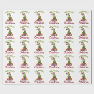 Koala Christmas Tree Cute Holiday Pun Wrapping Paper