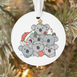 Koala Christmas Tree Funny Animal Christmas Ornament
