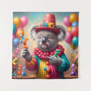 Koala Clown Tapestry