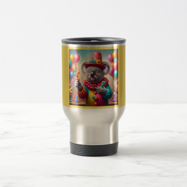 Koala Clown Travel Mug (Center)