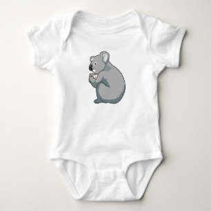 Koala Coffee Cup Baby Bodysuit