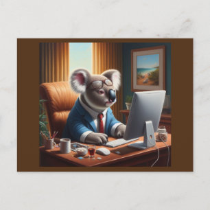 Koala Computer Postcard