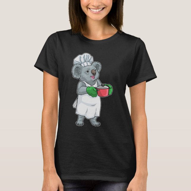 Koala Cook Cooking pot Cooking T-Shirt (Front)