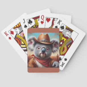Koala Cowboy Playing Cards