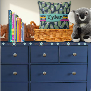 Koala Cuddle Buddies Personalized Throw Pillow